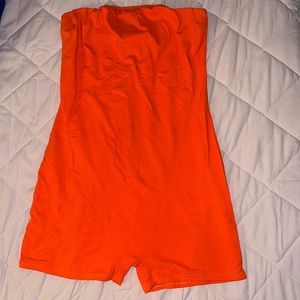 Orange fashion Nova romper
